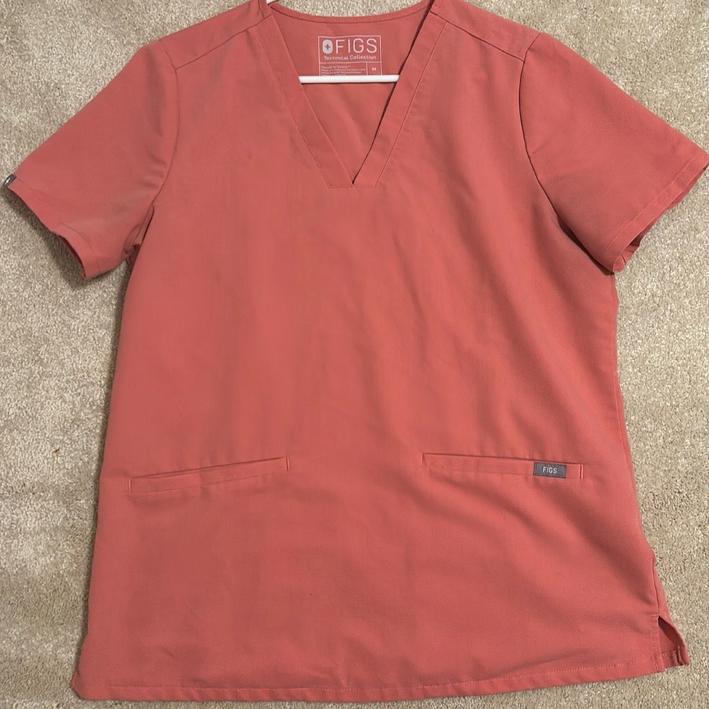 Figs Pink Scrub Top PO# 1516, Medium